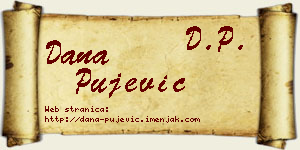 Dana Pujević vizit kartica